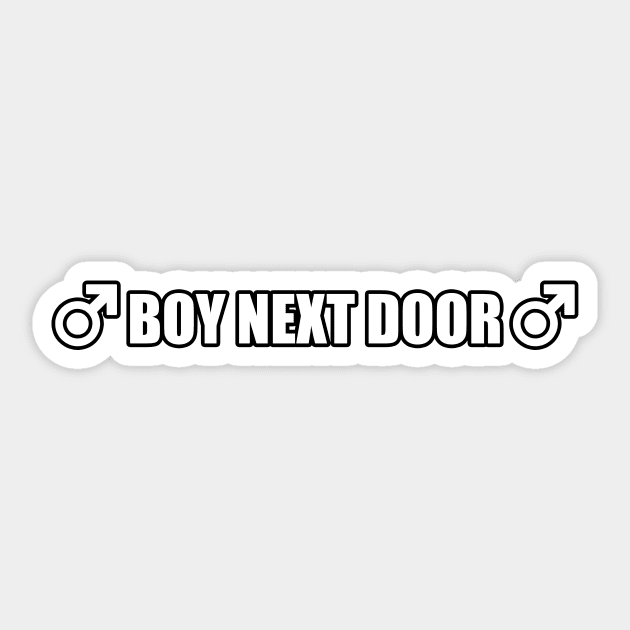 Boy Next Door - Gachi Inspired Meme Sticker by TheMemeCrafts